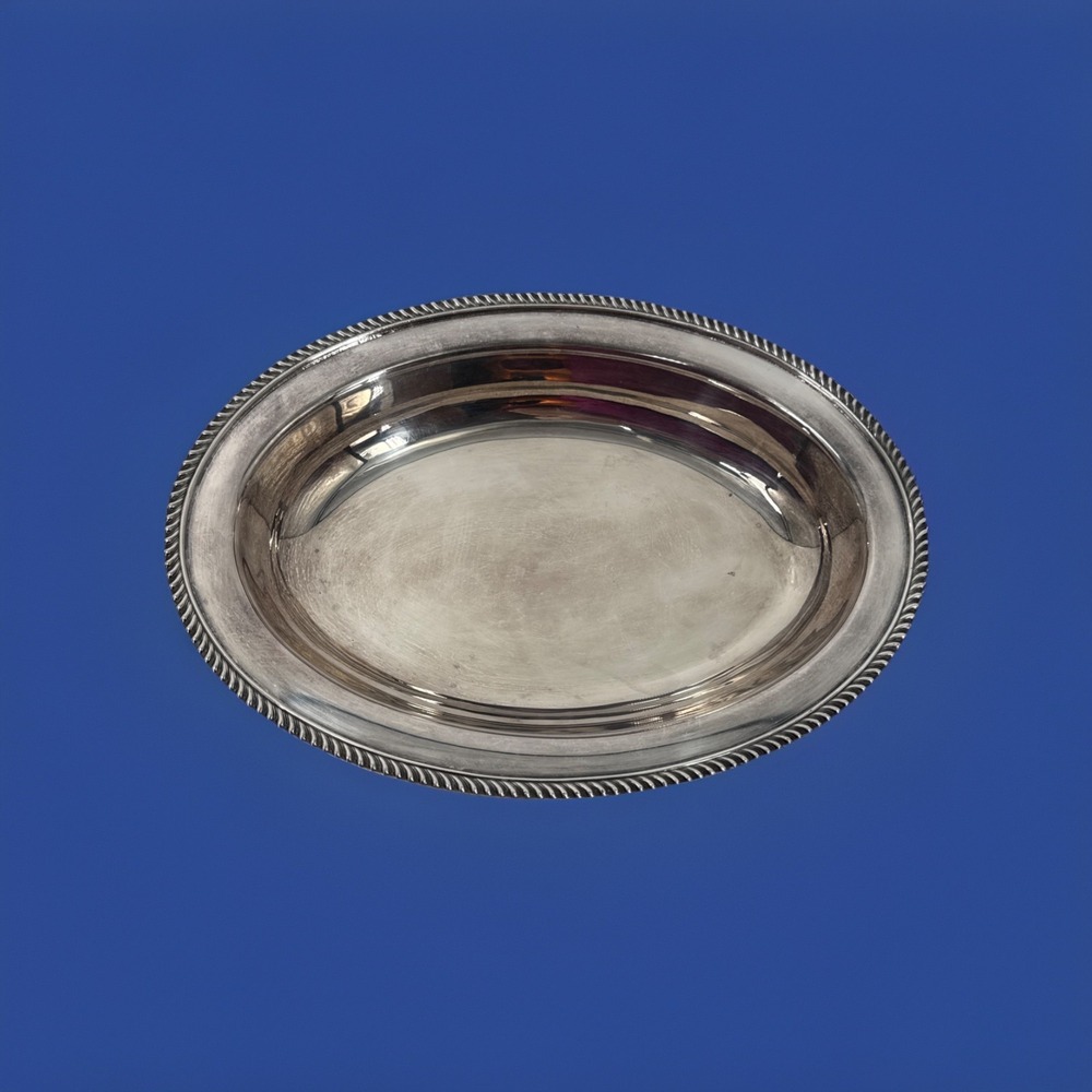 POOLE SILVER CO. EPCA (Nickel‎ plated copper) 1021 SERVING DISH 12"